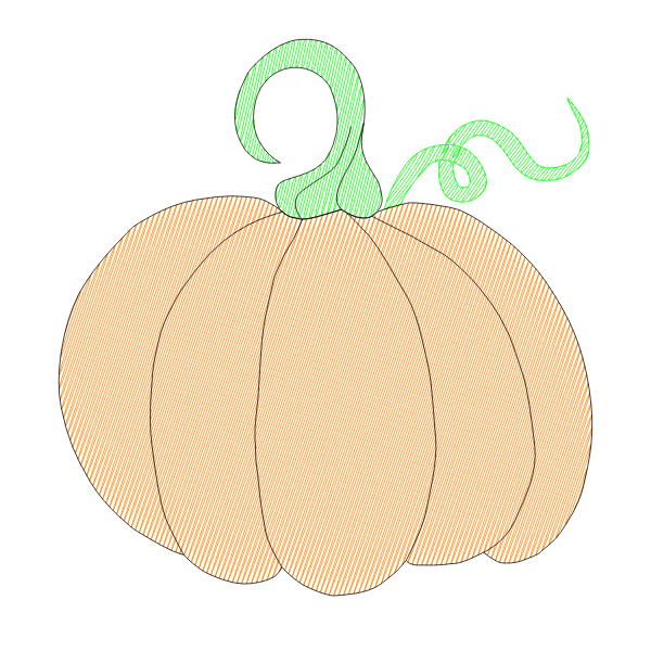 SVG Pumpkin drawing
