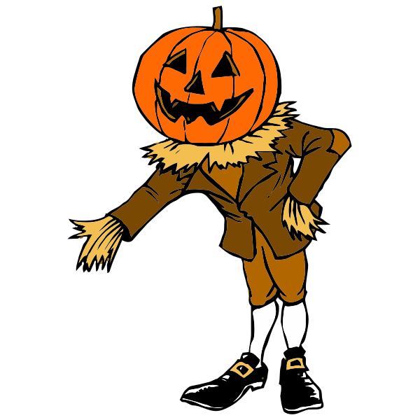 SVG Pumpkin guy clip art