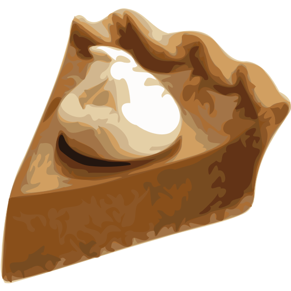 SVG Pumpkin pie slice