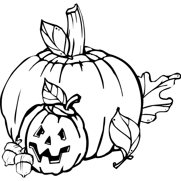 SVG Pumpkins black and white