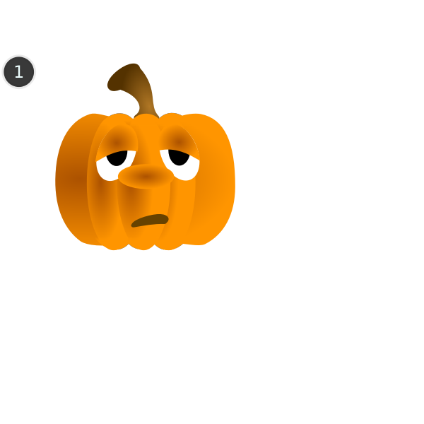 SVG Pumpkins drawing animation tutorial sign vector clip art