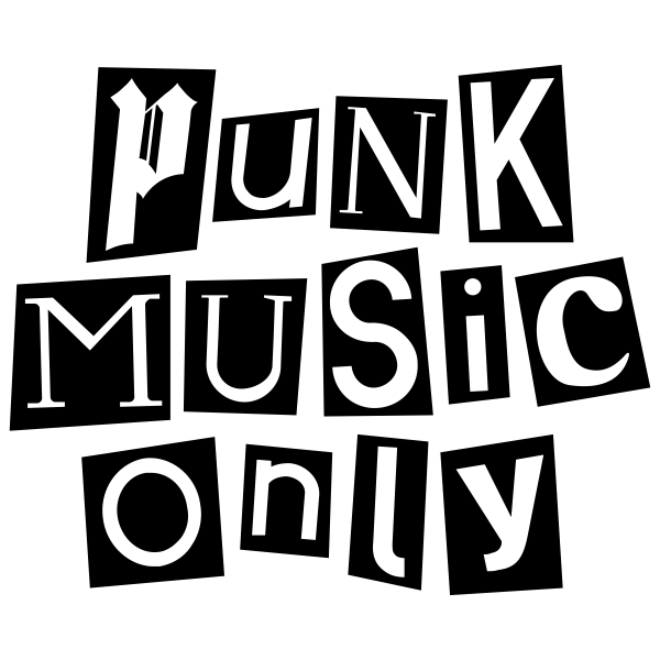 SVG Punk music only black