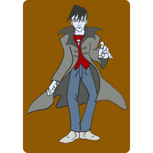 SVG Punk vampire vector graphics