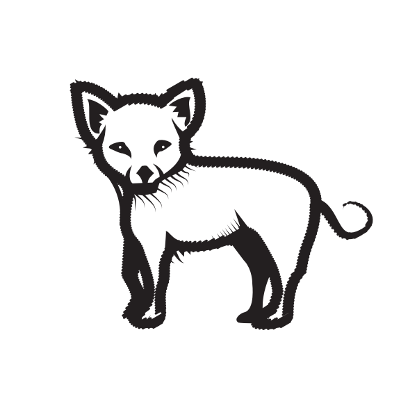 SVG Puppy silhouette clip art