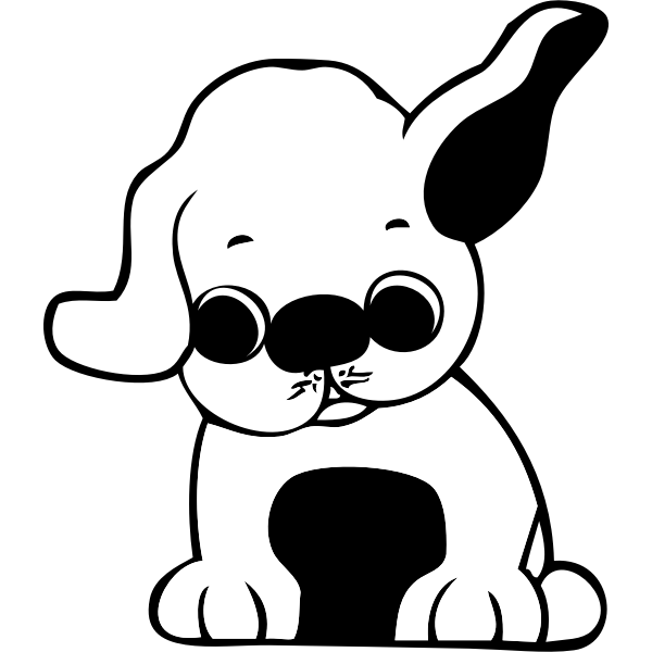 SVG Puppy vector image