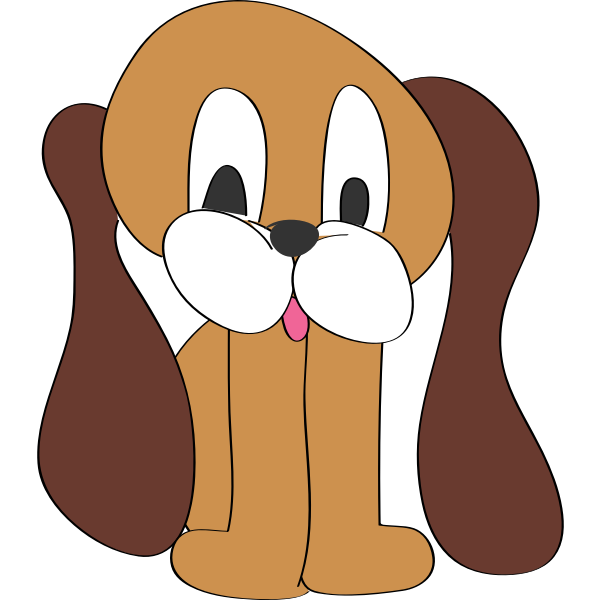 SVG Puppy with long ears