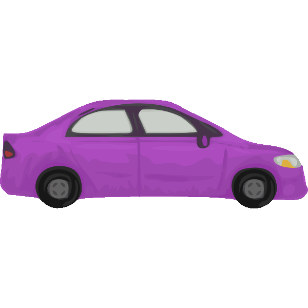 SVG Purple automobile vector image