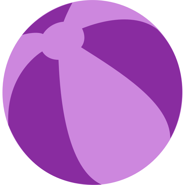 SVG Purple beach ball