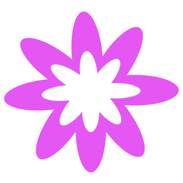 SVG Purple Burst Flower