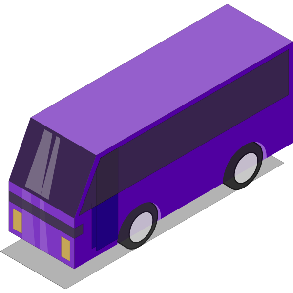 SVG Purple bus