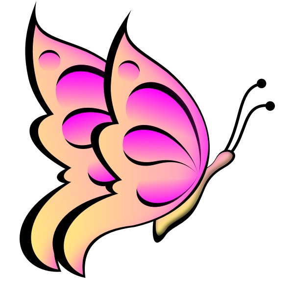 SVG Purple butterfly