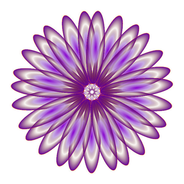 SVG Purple daisy