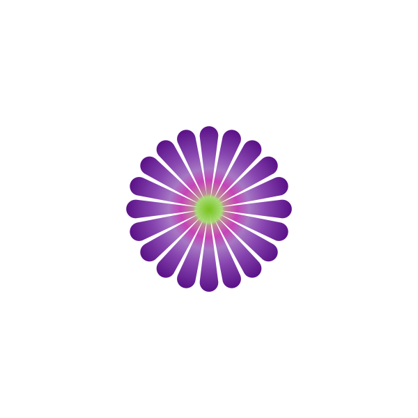 SVG Purple Daisy 20