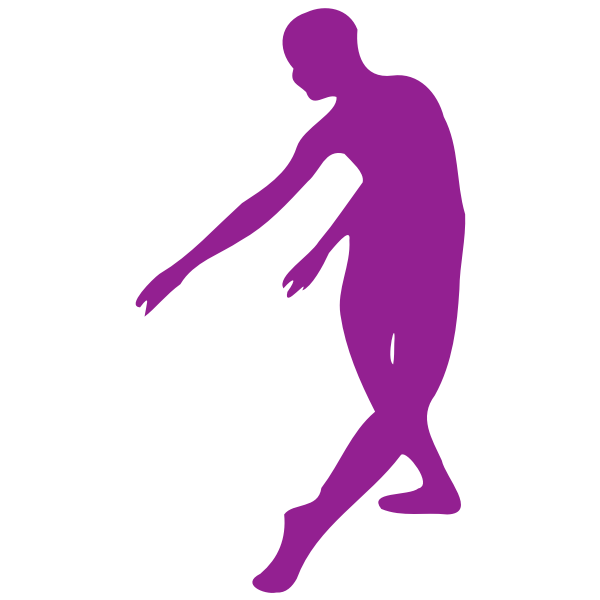 SVG Purple dancer illustration