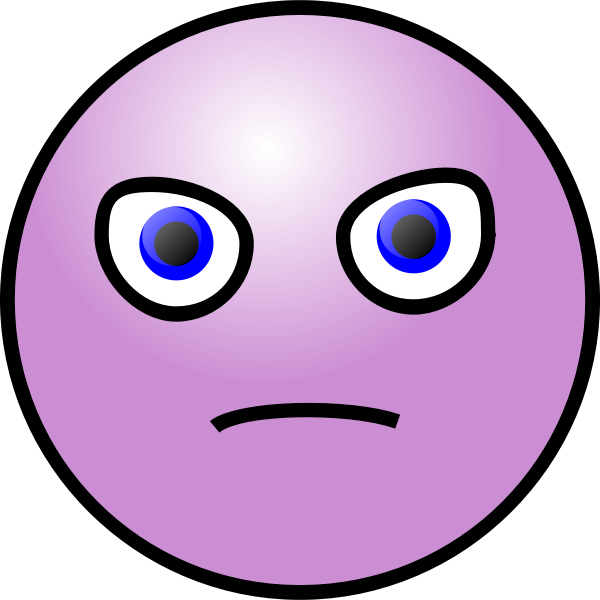 SVG Purple devilish emoticon