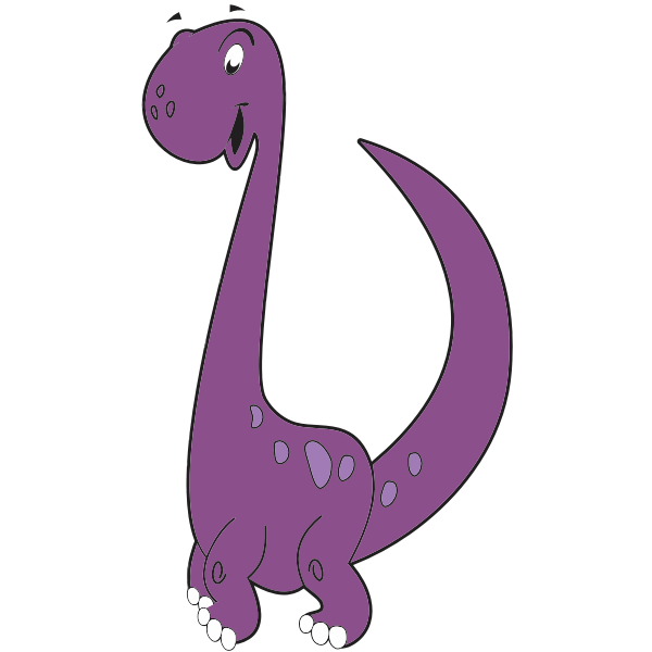SVG Purple dinosaur
