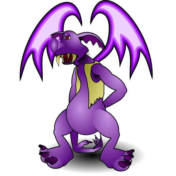 SVG Purple dragon