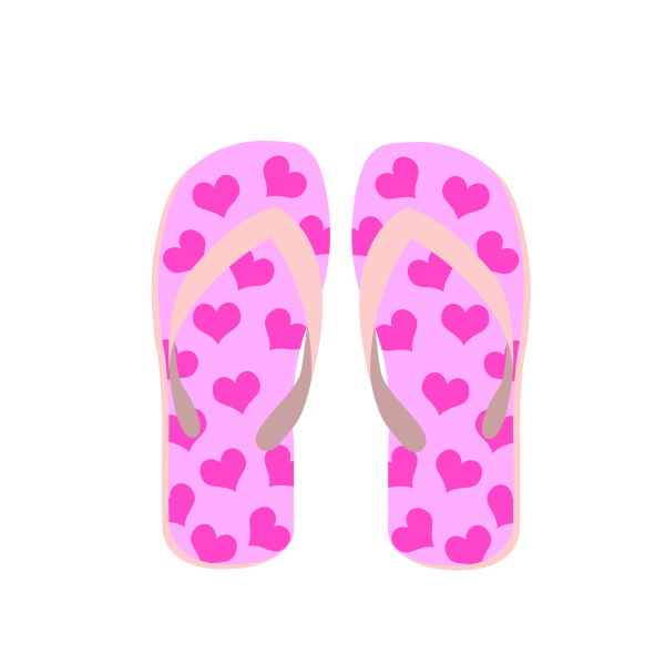 SVG Purple flip-flops