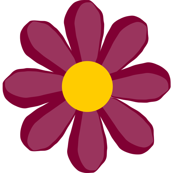 SVG purple flower