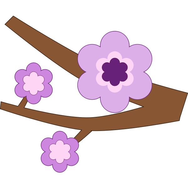 SVG Purple flower