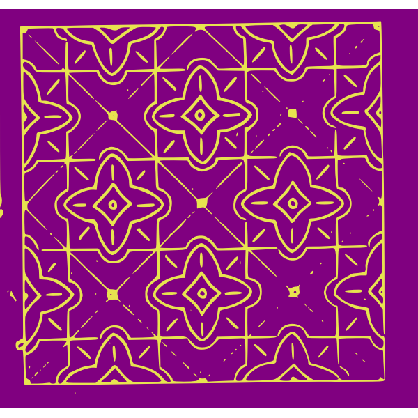 SVG Purple Flower Pattern