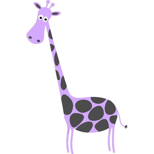 SVG Purple giraffe