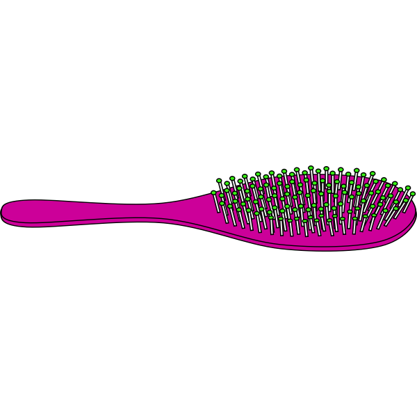 SVG Purple hairbrush