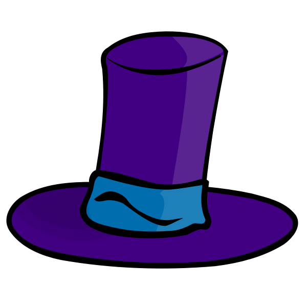 SVG Purple hat vector image