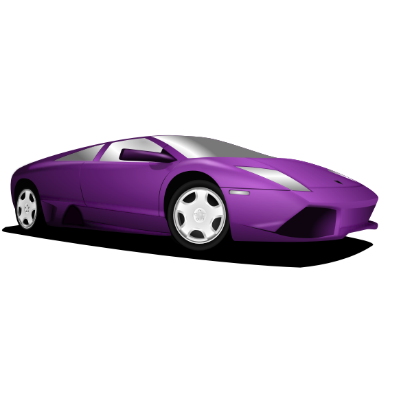 SVG Purple Lamborghini vector image