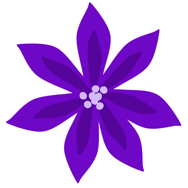 SVG Purple Lily