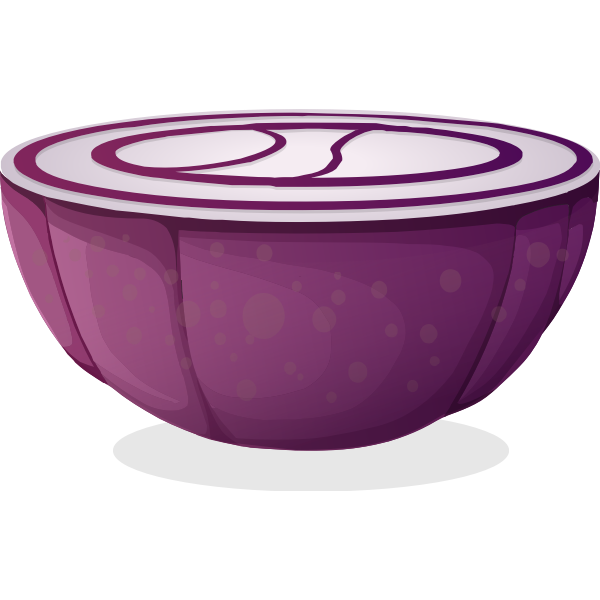 SVG Purple onion half