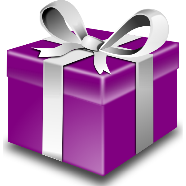 SVG Purple present vector