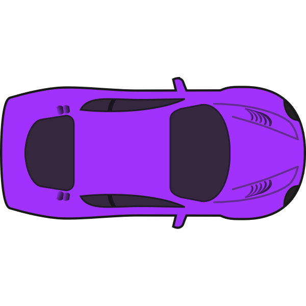 SVG Purple racing car vector graphics
