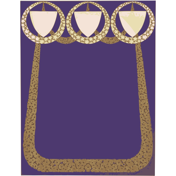 SVG Purple shield frame
