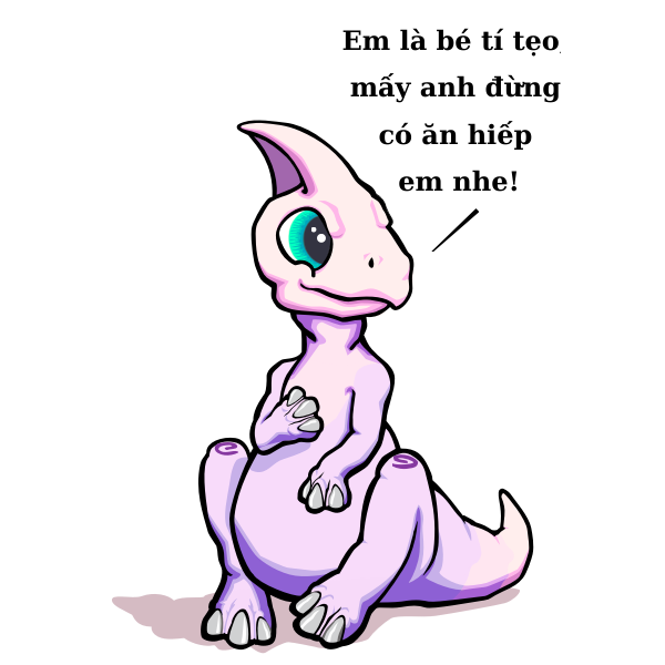 SVG Purple sitting dino