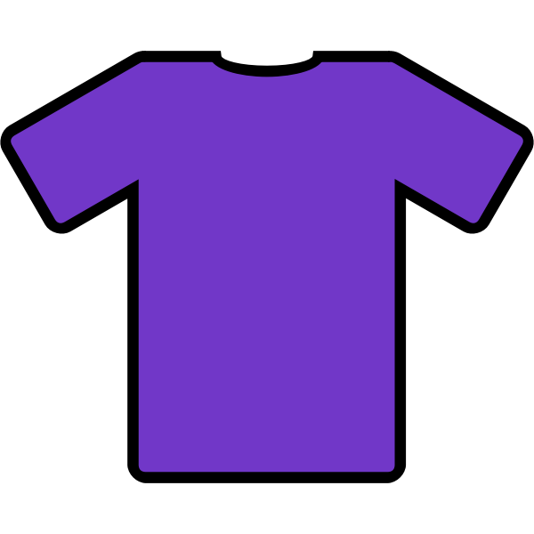 SVG Purple t-shirt vector drawing