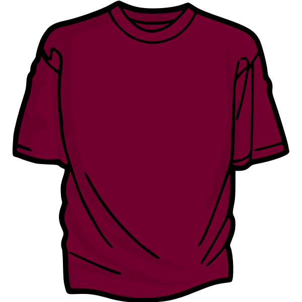 SVG Purple t-shirt vector image