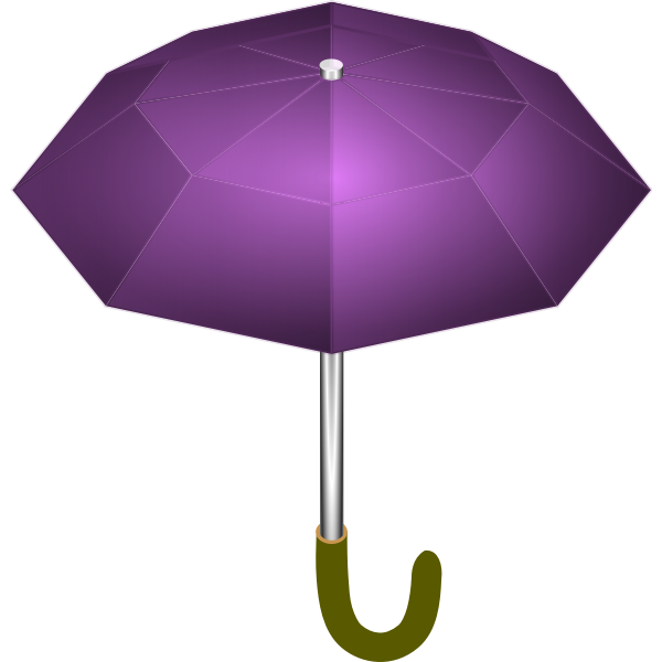 SVG Purple umbrella vector drawing