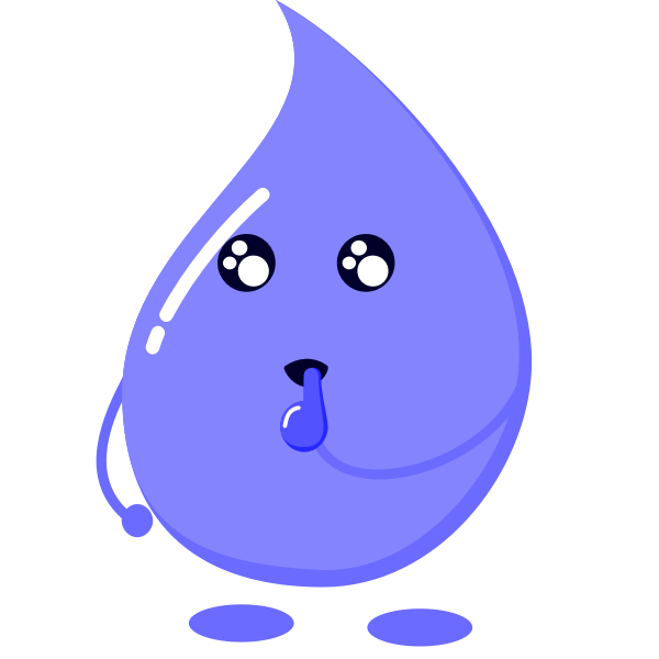 SVG Purple water drop