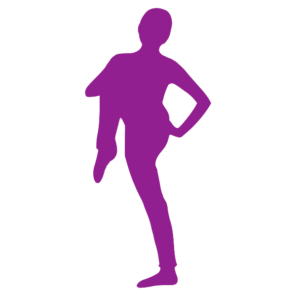 SVG Purple yoga pracitce