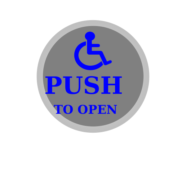 SVG Push to open button
