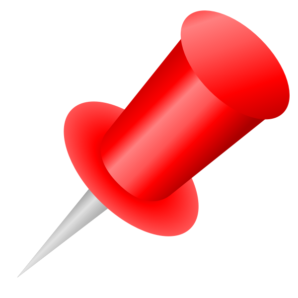 SVG Pushpin icon vector drawing