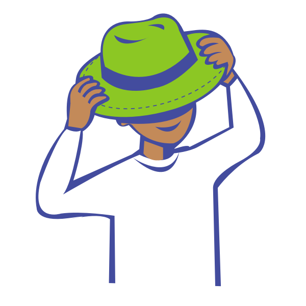 SVG put on hat