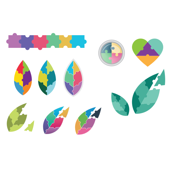 SVG Puzzle leaf