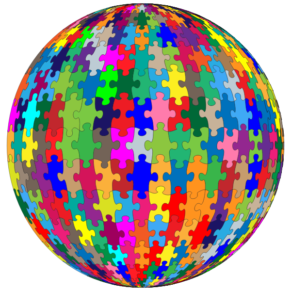 SVG Puzzle Sphere