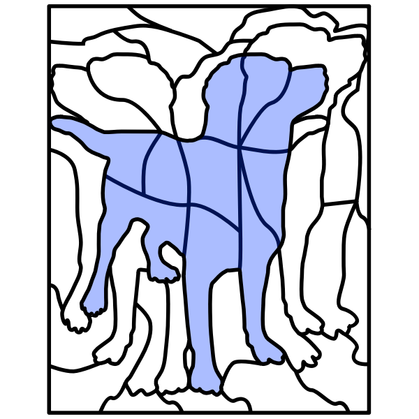 SVG Puzzle with image of a dog