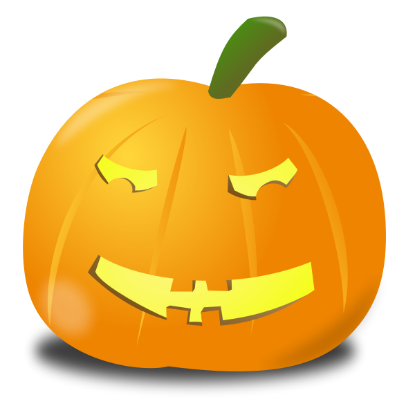 SVG Puzzled pumpkin vector clip art