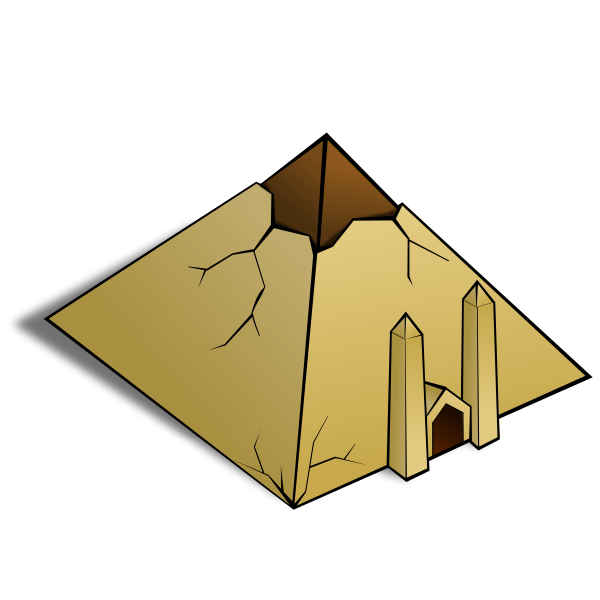 SVG Pyramid vector image