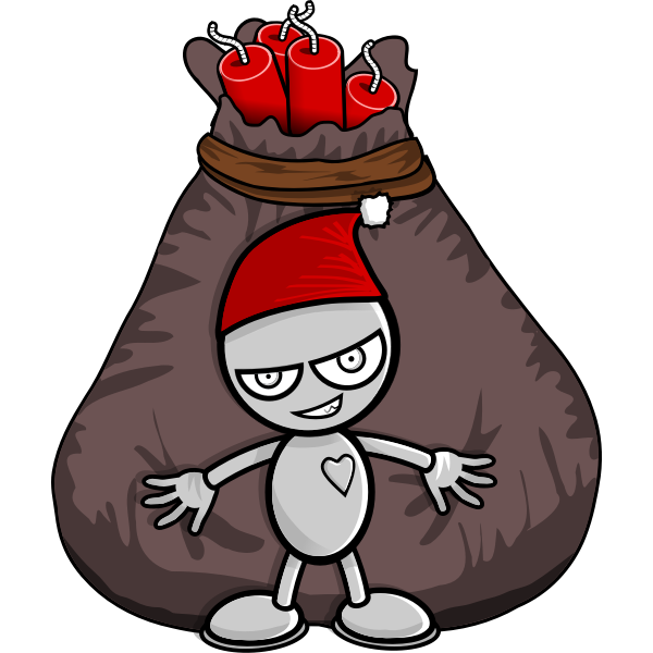 SVG Pyrotechnics devil vector drawing