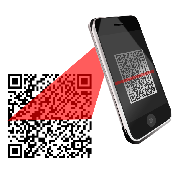 SVG QR Scanner Red